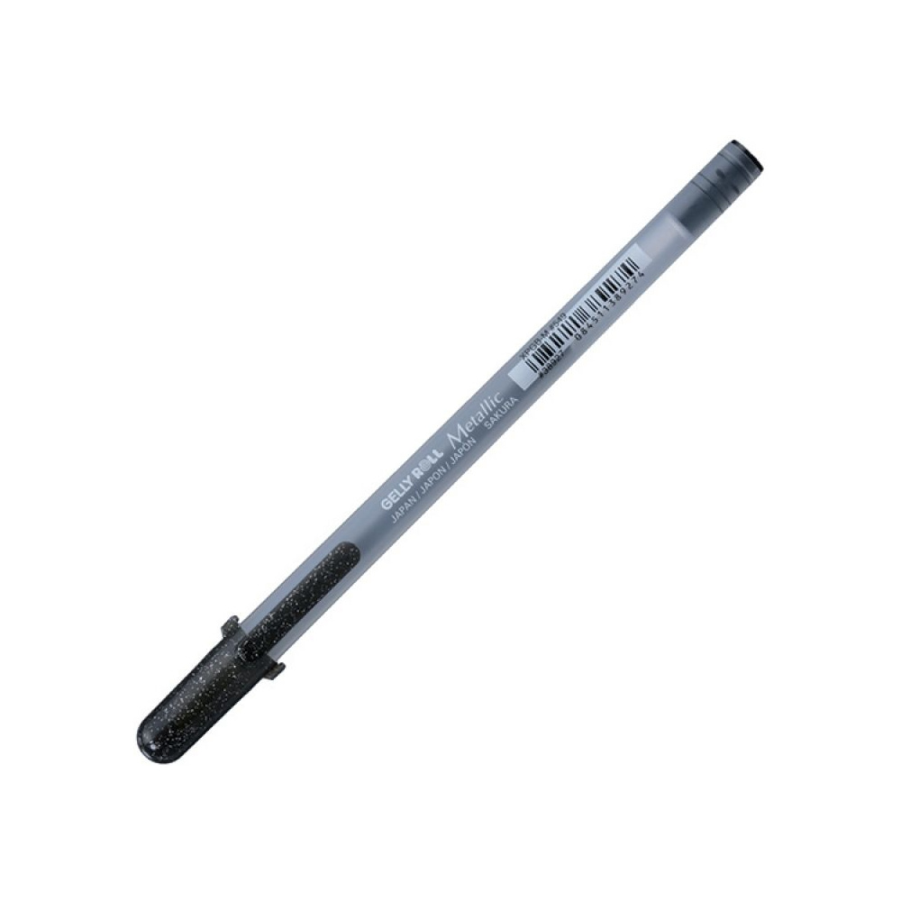 Ручка гелевая "Gelly Roll Metallic", 1.0 мм, прозрачный, стерж. черный