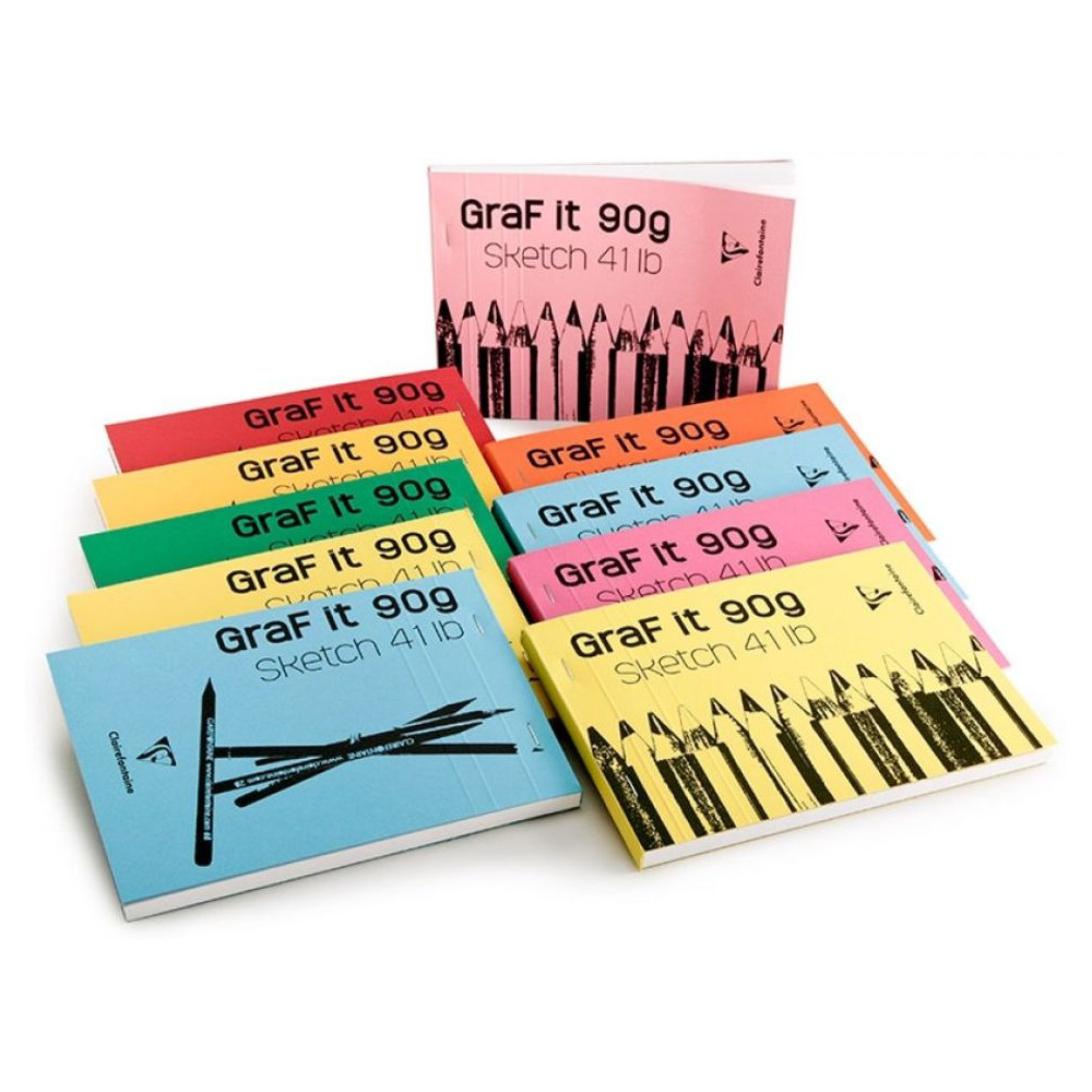 Скетчбук "Graf It", А3, 90 г/м2, 80 листов, ассорти