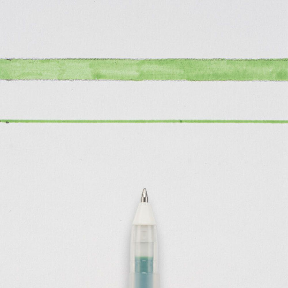 Ручка гелевая "Gelly Roll Glaze", 0.6 мм, прозрачный, стерж. зеленый - 2