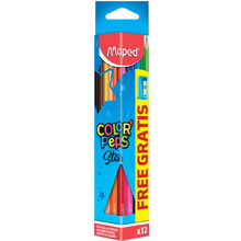 Цветные карандаши Maped "Color Peps"+точилка, 12 цветов