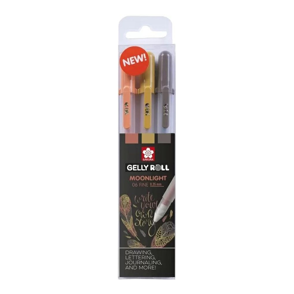 Набор ручек гелевых "Gelly Roll Moonlight Nature", 3 шт., ассорти