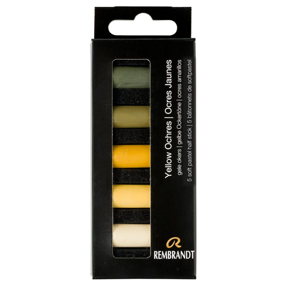 Набор мягкой пастели "Rembrandt Half Pastel", 5 цветов, охры