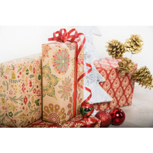Бумага декоративная в рулоне "Authentic christmas", 2x0.7 м, 70 г/м2, ассорти