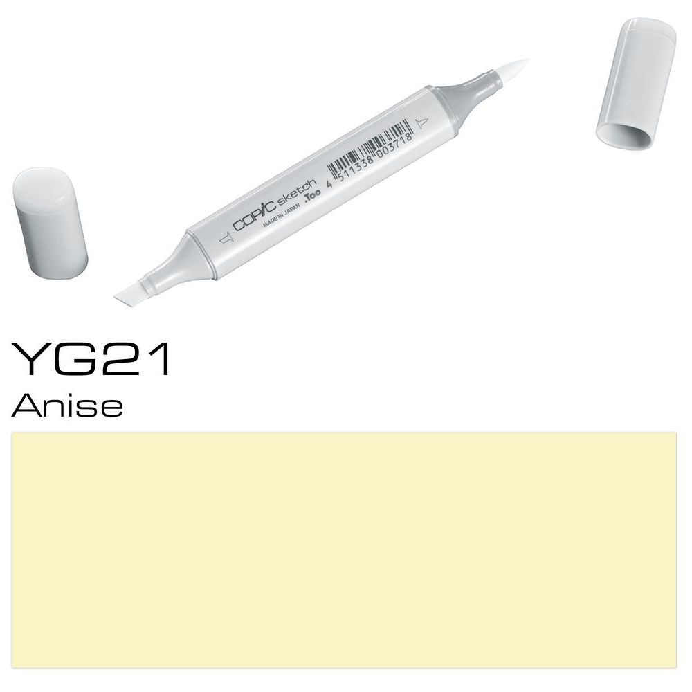 Маркер перманентный "Copic Sketch", YG-21 анис