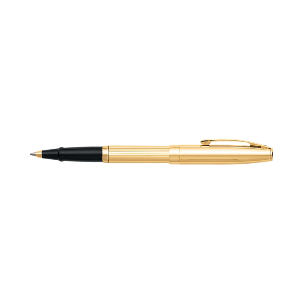 Ручка-роллер "Sheaffer Sagaris", 0.7 мм, золотистый, стерж. черный - 3