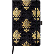 Блокнот Castelli Milano "Baroque Gold", А5, 96 листов, линейка, черный, золотой