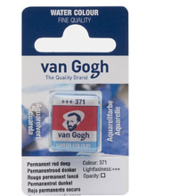 Краски акварельные "Van Gogh", 371 красный темный устойчивый, кювета