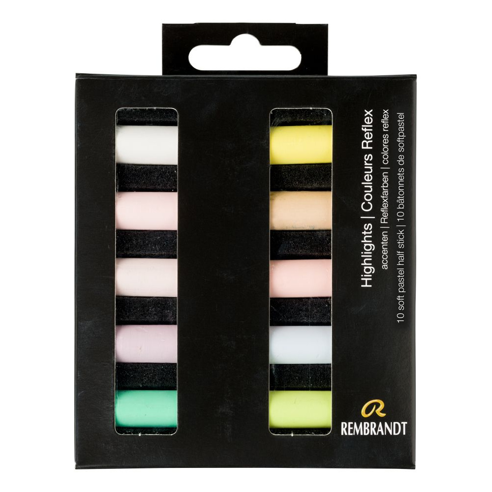 Набор мягкой пастели "Rembrandt Half Pastel", 10 цветов, светлые