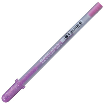 Ручка гелевая "Gelly Roll Metallic", 1.0 мм, прозрачный, стерж. розовый