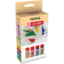 Набор красок декоративных "TEXTILE", жемчужные цвета, 50 мл, 4 шт.