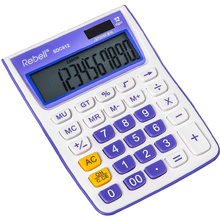 Калькулятор настольный Rebell "SDC-912VL/BL", 12-разрядный, фиолетовый