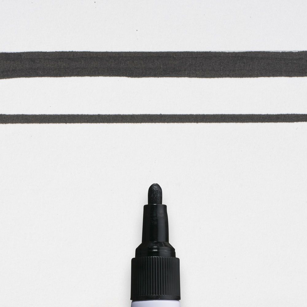 Маркер перманентный "Pen-Touch", M, черный - 2