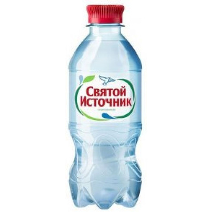Вода питьевая "Святой Источник", газированная, 0.33 л