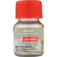 Краска декоративная "METALLIC", 30 мл, 8005 белое золото