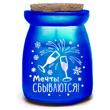 Свеча декоративная ароматизированная "Голография яркая", ассорти - 8