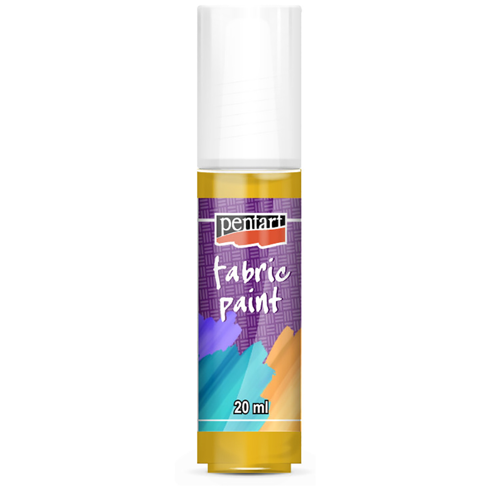 Краски для текстиля "Pentart Fabric paint", 20 мл, солнечно-желтый