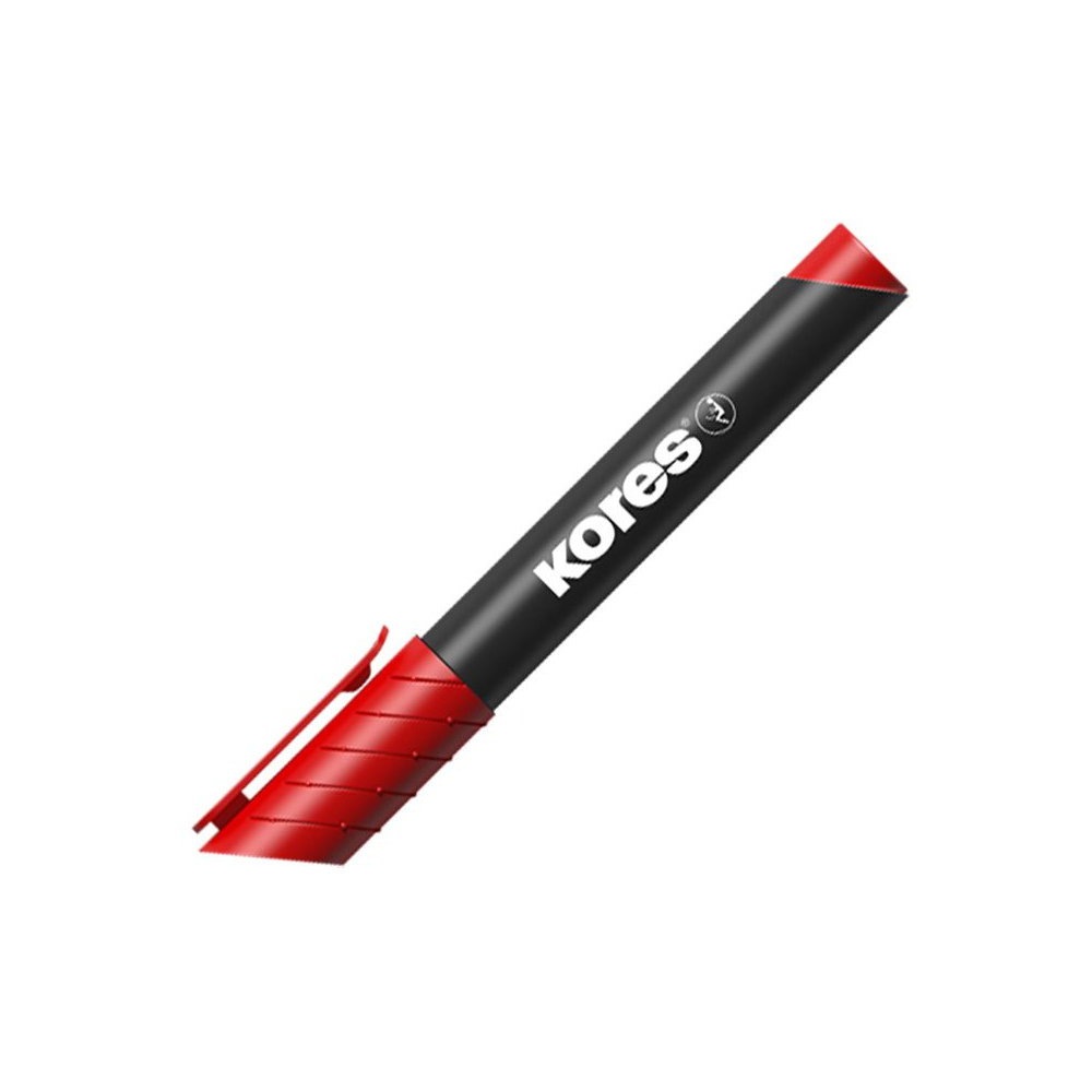 Маркер перманентный "Kores", красный