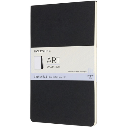 Блокнот для рисования "Art Soft Sketch Pad Large", А5, 130x210 мм, 44 л, черный