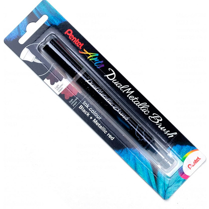 Маркер-кисть "Dual Metallic Brush", черный металлик - 8