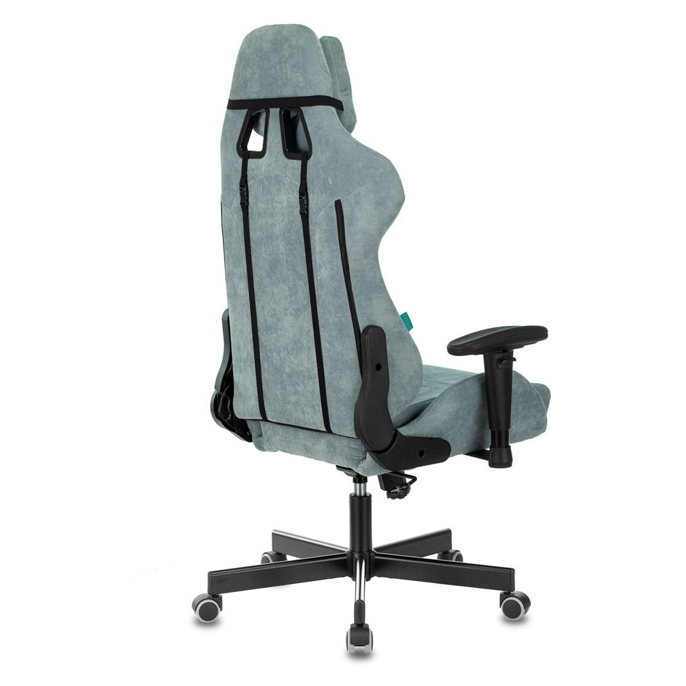 Кресло игровое Бюрократ VIKING "KNIGHT LT28 FABRIC", ткань, металл, серо-голубой  - 3