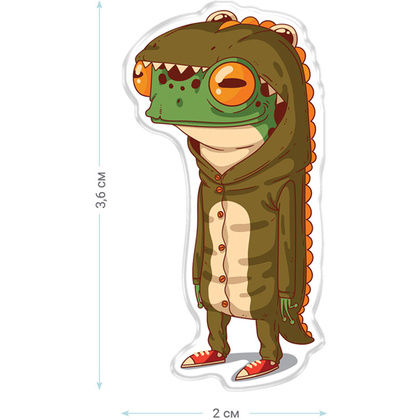 Значок "Frogodile" - 3