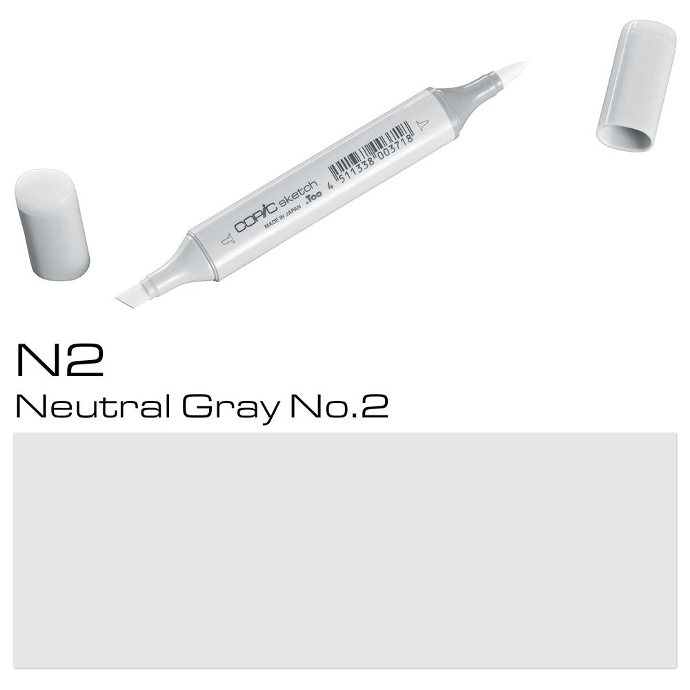 Маркер перманентный "Copic Sketch", N-2 нейтральный серый №2