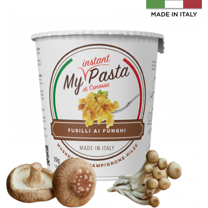 Паста фузилли "My instant pasta" со вкусом грибов, 70 г