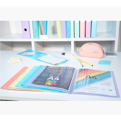 Папка с файлами "Chromaline Pastel", 30 карманов, ассорти - 9