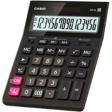 Калькулятор настольный Casio "GR-16", 16-разрядный, черный