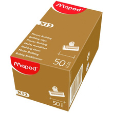 Зажим для бумаг Maped "Bulldog", 50 мм, черный