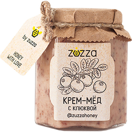 Мед-крем "Zuzza", имбирь, лимон, 240 г