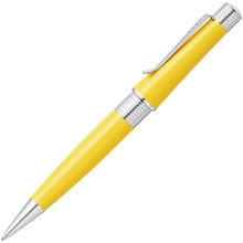Ручка шариковая автоматическая "Beverly Sunrise Yellow Pearlescent", 0.7 мм, желтый, серебристый, стерж. черный