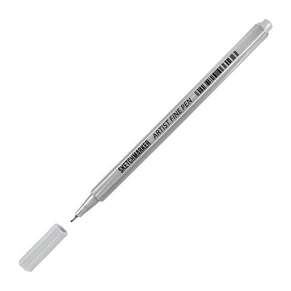 Ручка капиллярная "Sketchmarker", 0.4 мм, серый простой