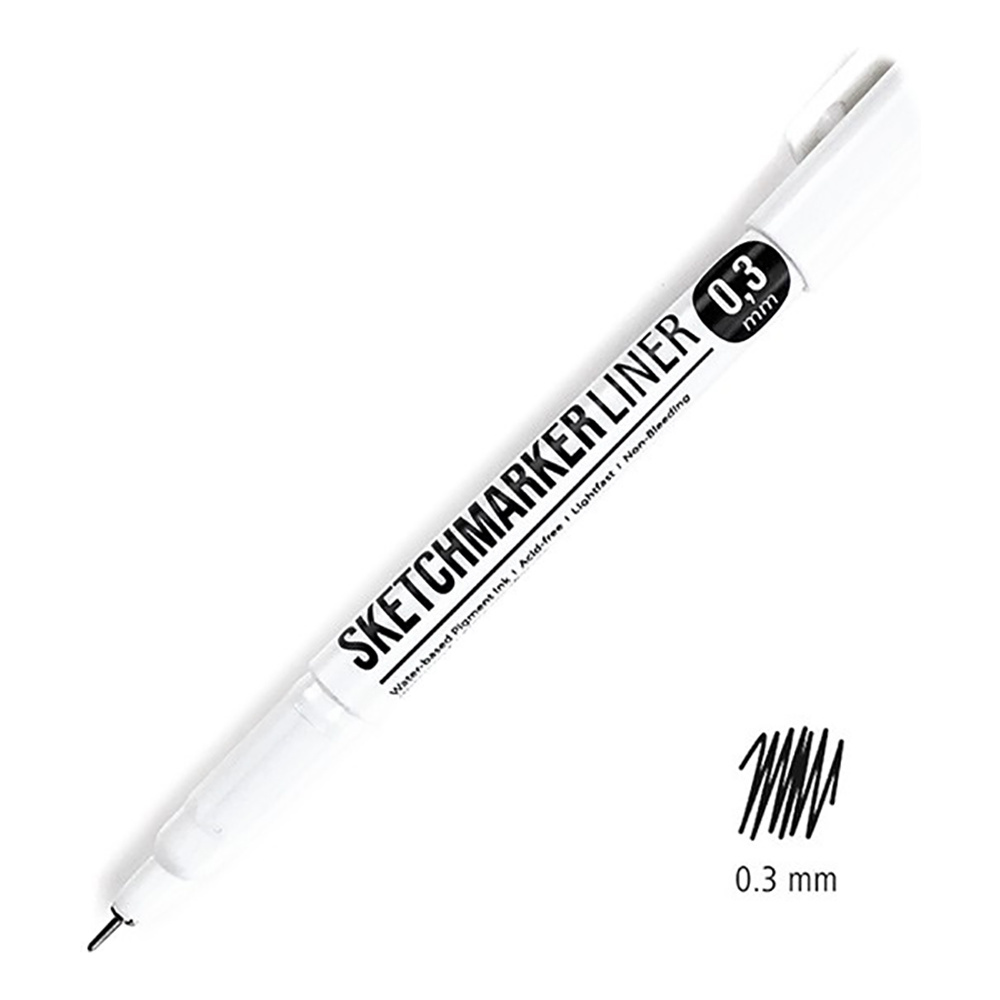 Ручка капиллярная "Sketchmarker", 0.3 мм, черный