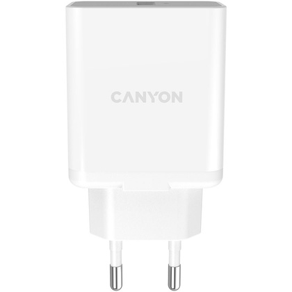 Адаптер питания "CANYON CNE-CHA24W" QC3.0, белый - 2