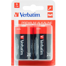 Батарейки алкалиновыещел Verbatim "LR20/D", 2 шт