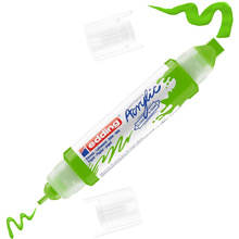 Маркер акриловый "Edding 3D Double Liner", желто-зеленый