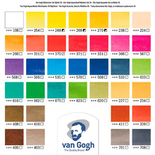 Набор красок акварельных "Van Gogh", 36 цветов, кюветы