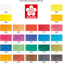 Краски акварельные "Koi Water Colors", 24 цвета