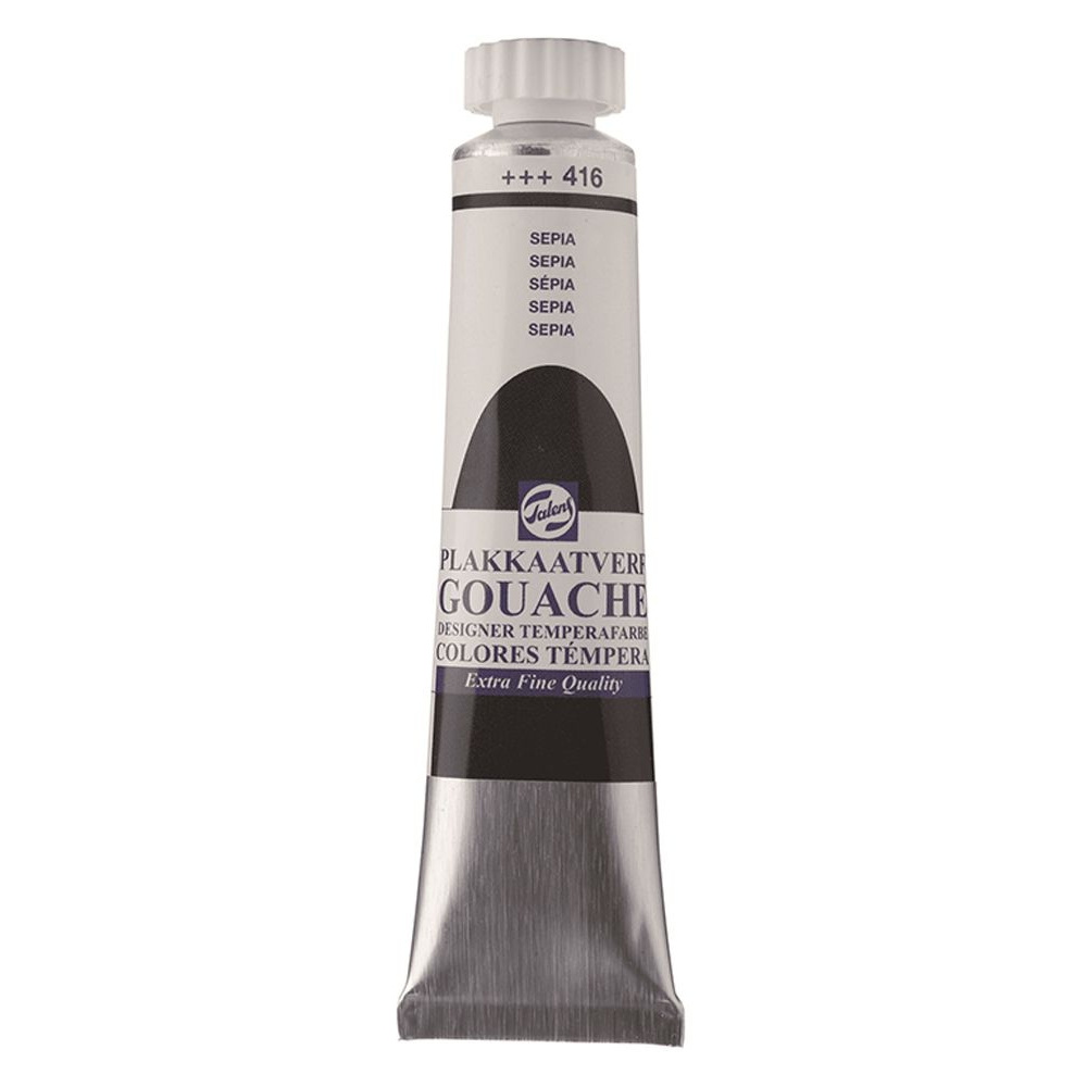 Краски гуашевые "Talens Extra Fine Quality", 416 сепия, 20 мл, туба