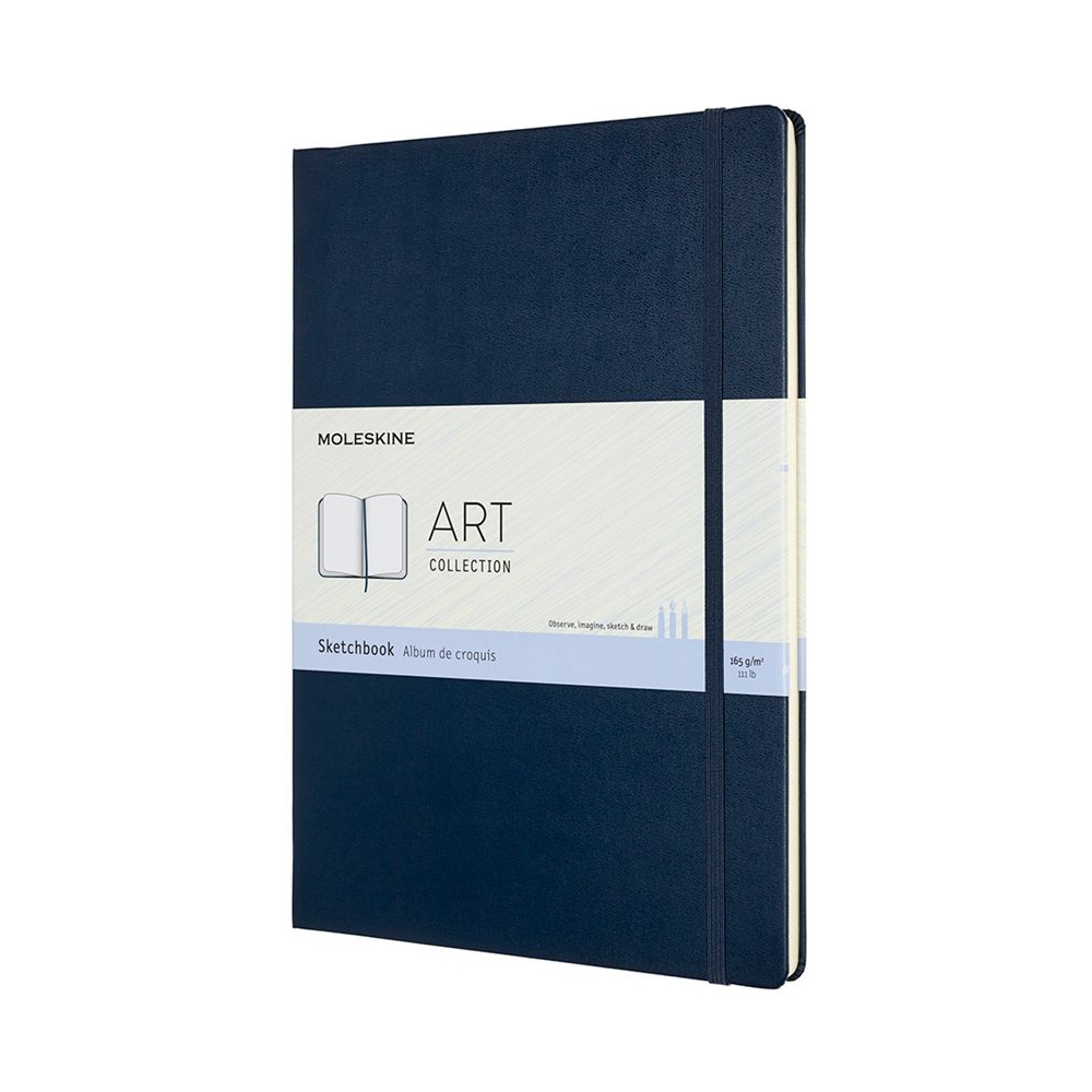 Блокнот для рисования "Art Sketchbook", А4, 210x297 мм, 48 л, синий сапфир