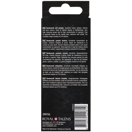 Набор мягкой пастели "Rembrandt Half Pastel", 5 цветов, теплые синие - 4