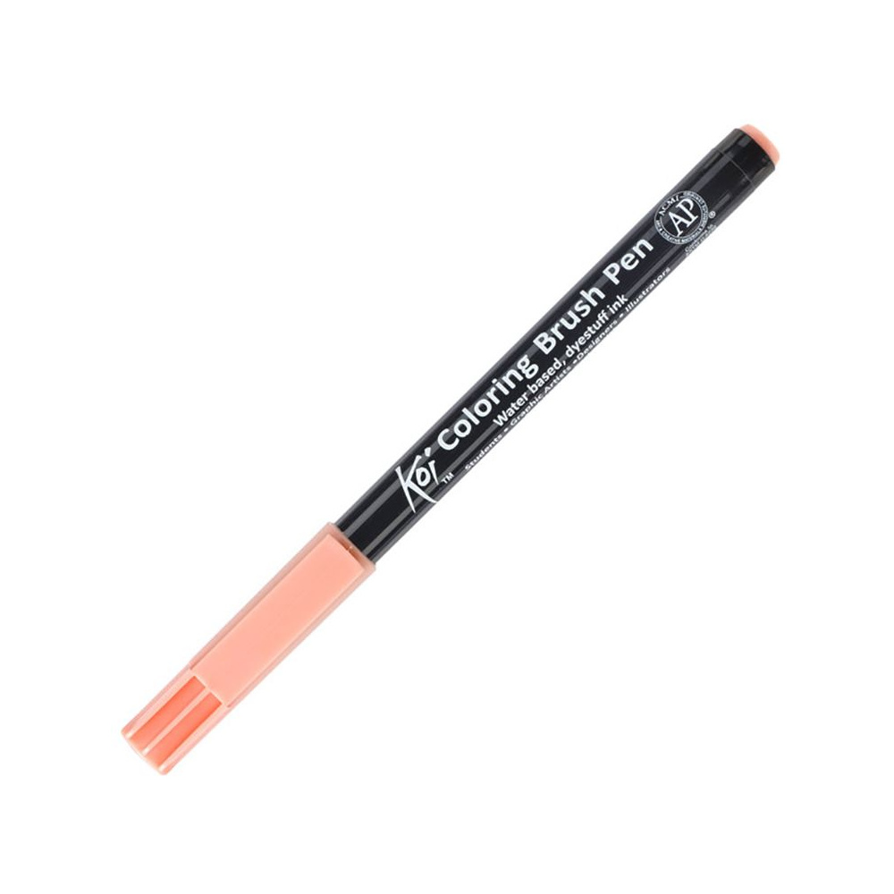 Маркер акварельный "Koi Color Brush", коралловый