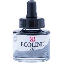 Жидкая акварель "ECOLINE", 717 серый холодный, 30 мл