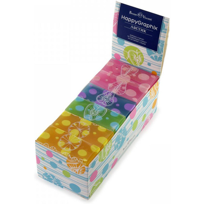 Ластик "HappyGraphix Fresh", 1 шт, ассорти - 2