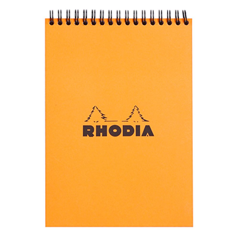 Блокнот "Rhodia", A5, 80 листов, линейка, оранжевый