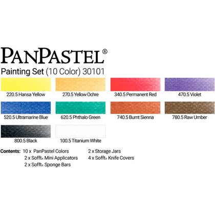 Ультрамягкая пастель "PanPastel Painting", 10 цветов - 3