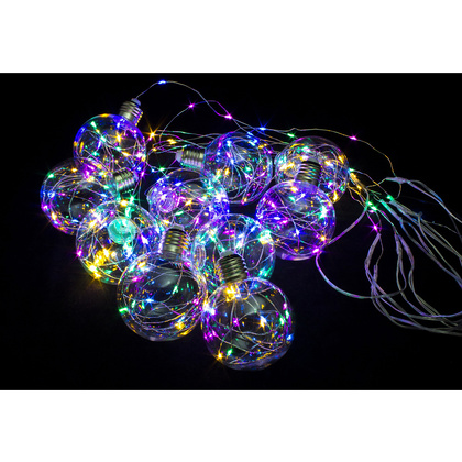 Гирлянда LED "Бахрома. Шарики", 3x0.7 м, разноцветный - 2