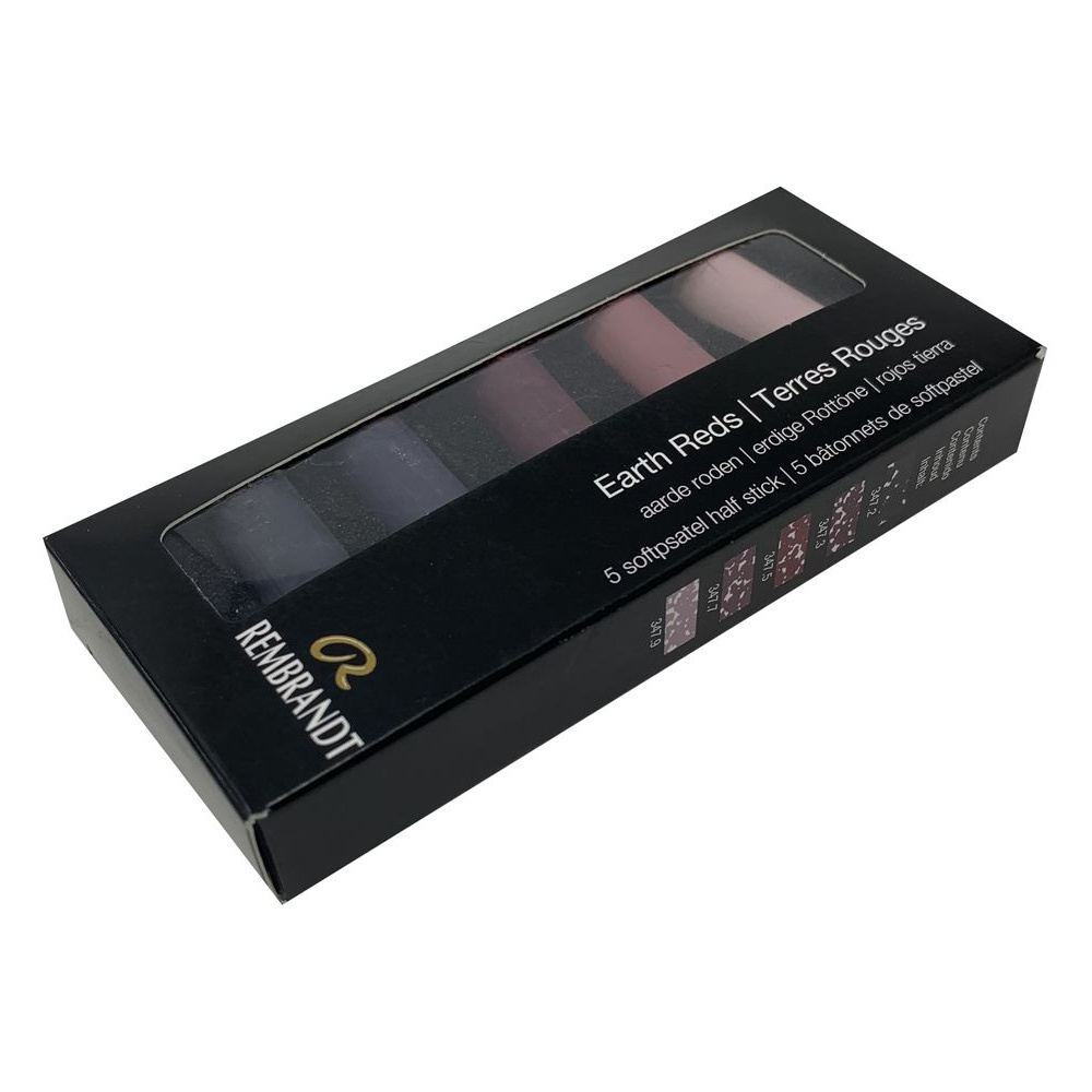 Набор мягкой пастели "Rembrandt Half Pastel", 5 цветов, красные земли - 3