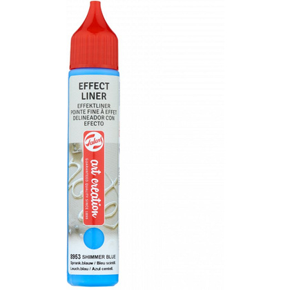 Контур декоративный "EFFECT LINER", 28 мл, 8953 блестящий синий